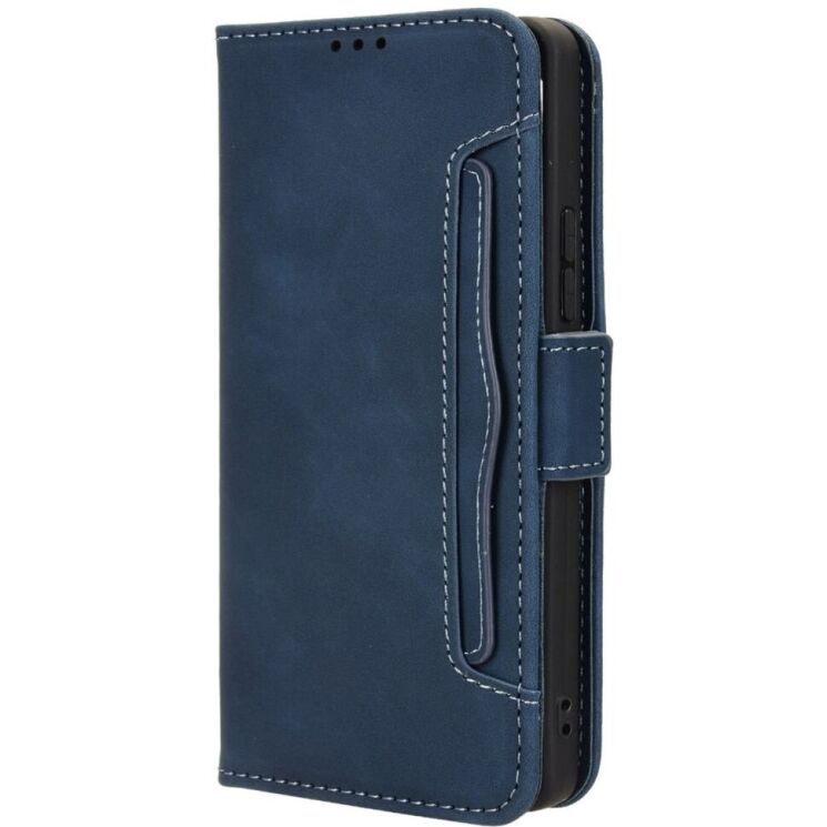 Чехол Deexe Wallet Stand для TECNO Pova 6 - Blue: фото 5 из 8