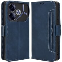 Чехол Deexe Wallet Stand для TECNO Pova 6 - Blue: фото 1 из 8