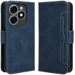 Чехол Deexe Wallet Stand для TECNO Spark 20 / Infinix Smart 8 Plus - Blue (345502L)