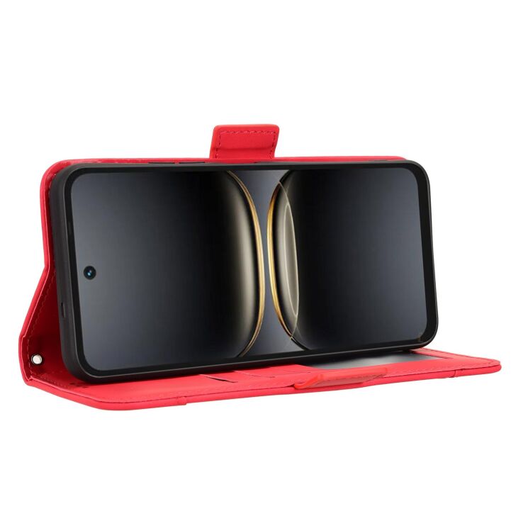 Чехол-книжка с кармашками Deexe Wallet Stand для TECNO Spark 40C - Red: фото 6 из 15