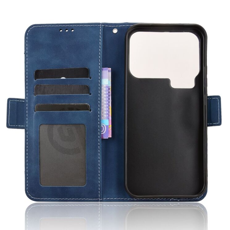 Чехол-книжка с кармашками Deexe Wallet Stand для Xiaomi 17 Pro - Blue (390711L) Чехол-книжка с кармашками Deexe Wallet Stand для Xiaomi 17 Pro - Blue: фото 3 из 15