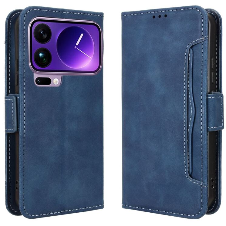 Чехол-книжка с кармашками Deexe Wallet Stand для Xiaomi 17 Pro - Blue (390711L) Чехол-книжка с кармашками Deexe Wallet Stand для Xiaomi 17 Pro - Blue: фото 1 из 15