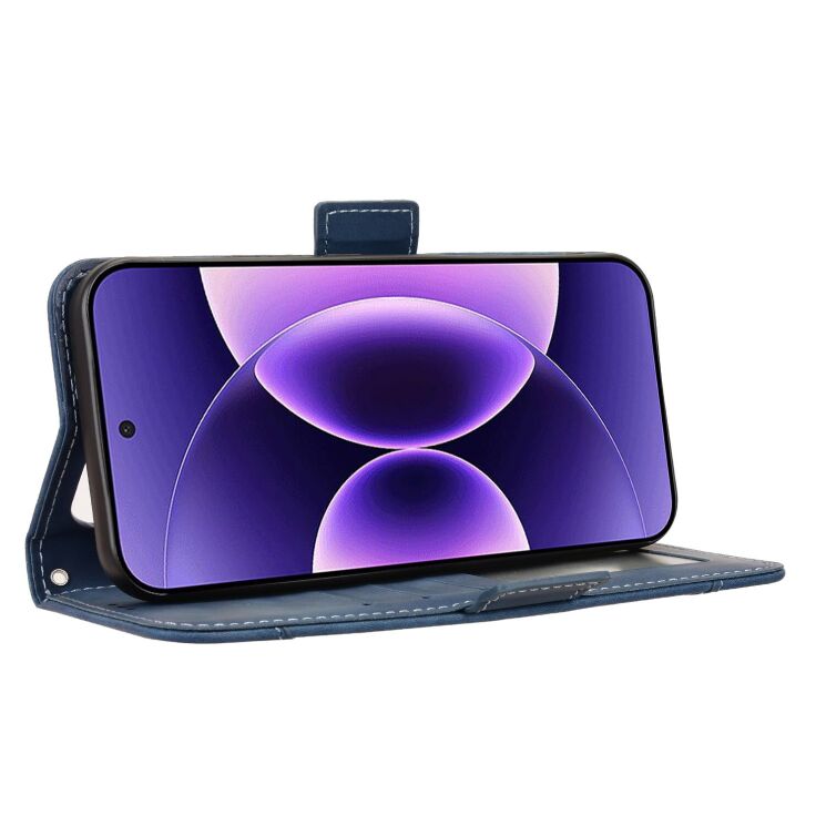 Чехол-книжка с кармашками Deexe Wallet Stand для Xiaomi 17 Pro - Blue (390711L) Чехол-книжка с кармашками Deexe Wallet Stand для Xiaomi 17 Pro - Blue: фото 5 из 15