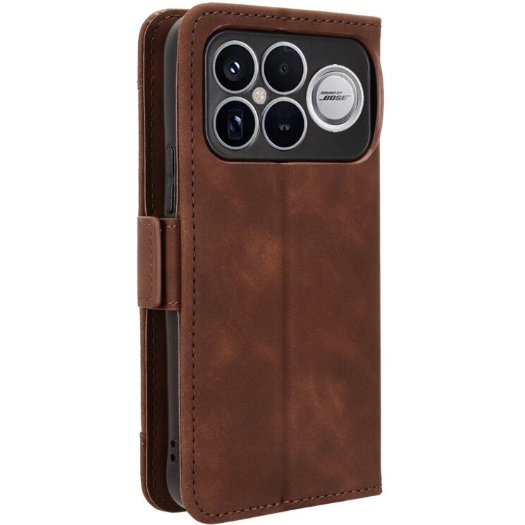 Чехол Deexe Wallet Stand для Xiaomi Poco F8 Ultra - Brown (403405Z) Чехол Deexe Wallet Stand для Xiaomi Poco F8 Ultra - Brown: фото 6 из 14