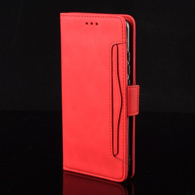 Чехол Deexe Wallet Stand для ZTE Nubia V70 Max - Red: фото 3 из 15