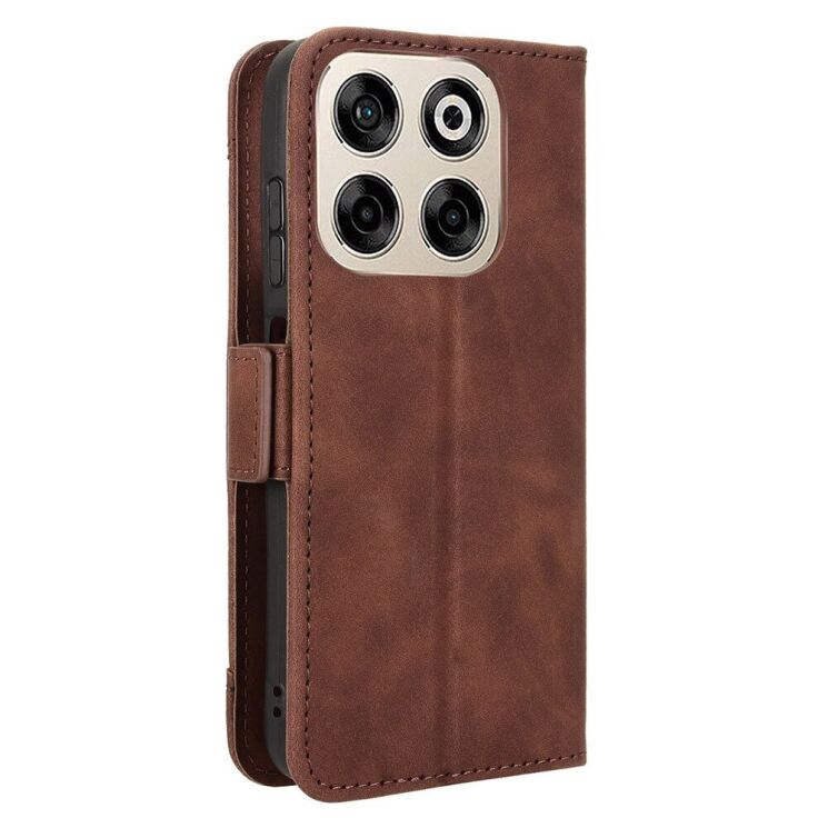 Чехол Deexe Wallet Stand для ZTE Nubia V70 - Brown: фото 6 из 7