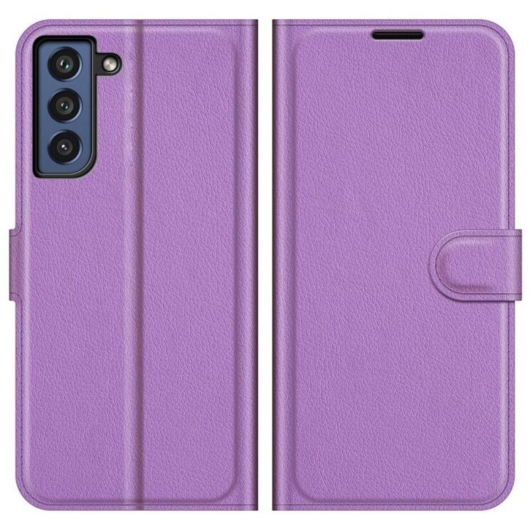 Чехол-книжка Deexe Book Type для Samsung Galaxy S21 FE (G990) - Purple: фото 2 из 8