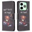Чехол-книжка Deexe Color Wallet для Infinix Hot 40 / 40 Pro - Bear (344707A)