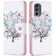 Чохол-книжка Deexe Color Wallet для Motorola Moto G62 - Flower Tree (332306G)