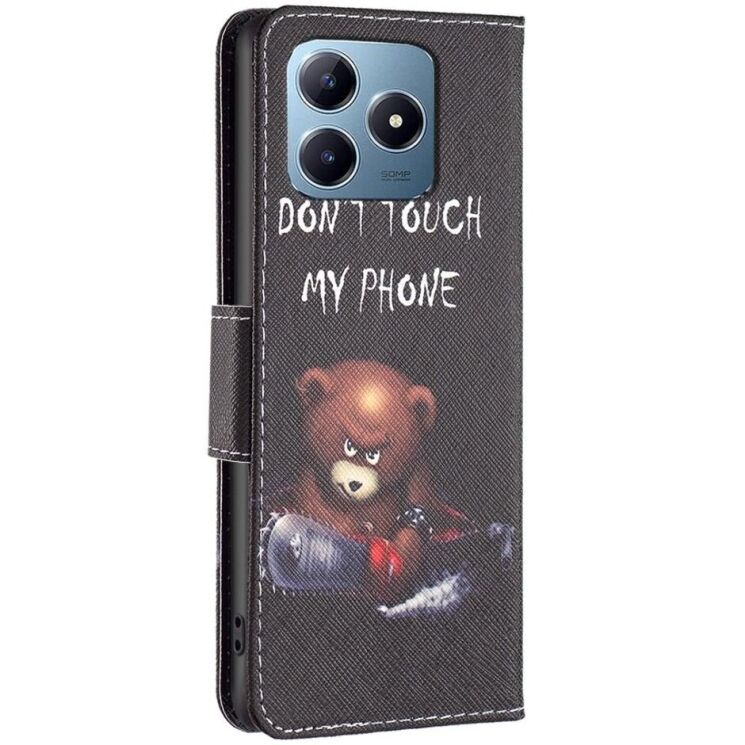 Чехол-книжка Deexe Color Wallet для Realme C63 / C61 / Note 60x - Bear: фото 4 из 6