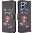 Чехол-книжка Deexe Color Wallet для Realme C63 / C61 / Note 60x - Bear (359700A)