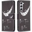 Чехол-книжка Deexe Color Wallet для Samsung Galaxy S24 (S921) / Galaxy S25 (S931) - Don't Touch My Phone (347149B)