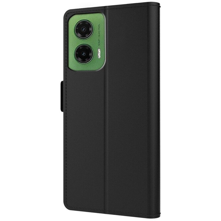 Чехол-книжка Deexe Eclipse Wallet для Motorola Moto G35 - Black: фото 4 из 8