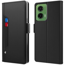 Чохол-книжка Deexe Eclipse Wallet для Motorola Moto G35 - Black: фото 1 з 8