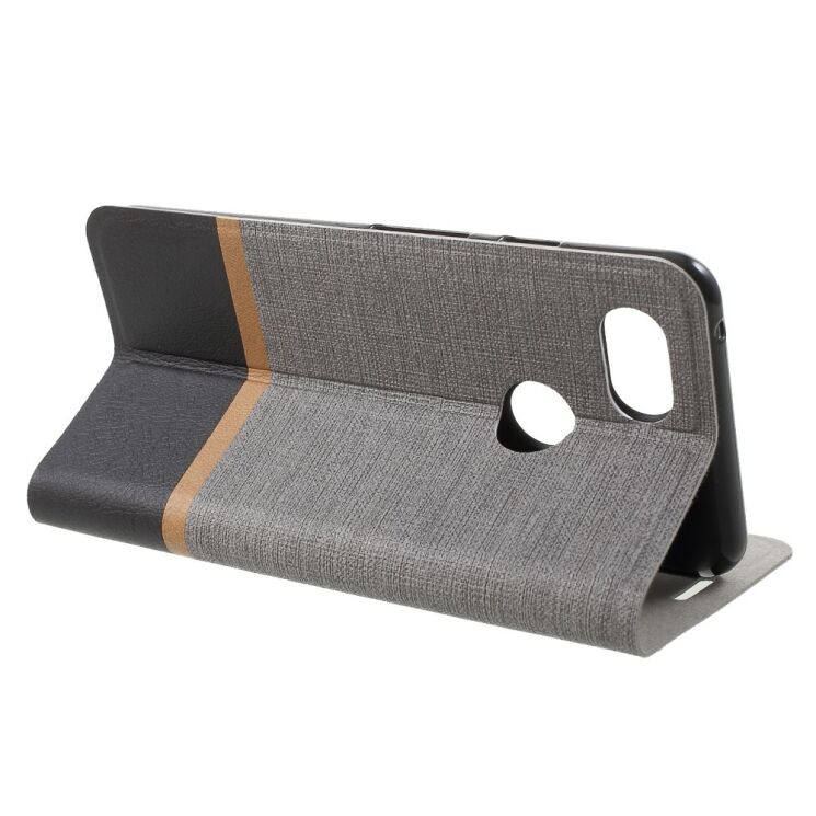 Чехол-книжка Deexe Lines Texture для Google Pixel 3 - Grey: фото 4 из 5