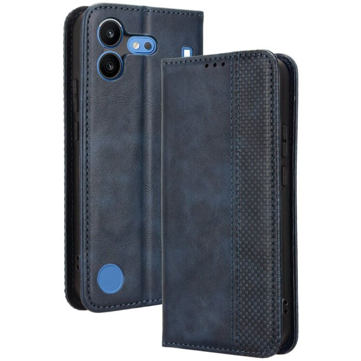 Чохол-книжка Deexe Retro Style для Nothing Phone (4b) - Blue: фото 1 з 17