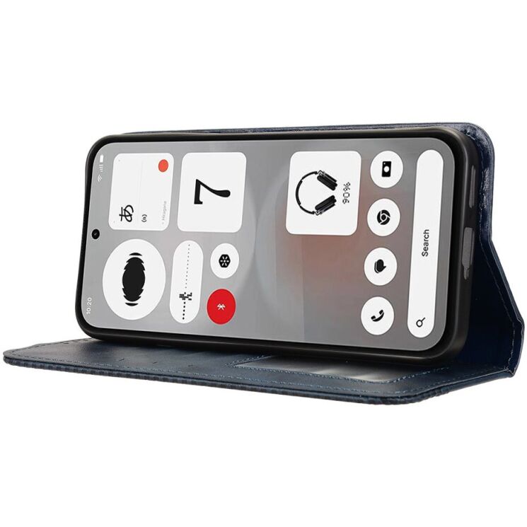 Чохол-книжка Deexe Retro Style для Nothing Phone (4b) - Blue: фото 6 з 17
