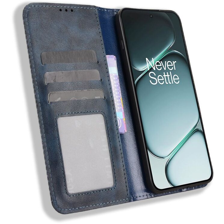 Чехол-книжка Deexe Retro Style для OnePlus 15R / Ace 6 / Ace 6T - Blue: фото 6 из 19
