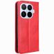 Чохол-книжка Deexe Retro Style для Xiaomi 17T Pro - Red (422318R). Фото 8 з 18
