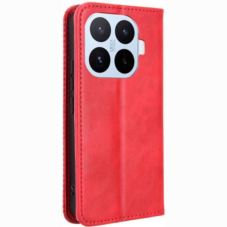 Чохол-книжка Deexe Retro Style для Xiaomi 17T Pro - Red: фото 8 з 18