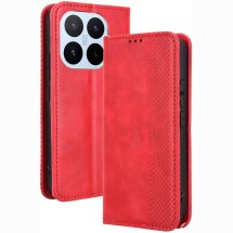 Чохол-книжка Deexe Retro Style для Xiaomi 17T Pro - Red: фото 1 з 18