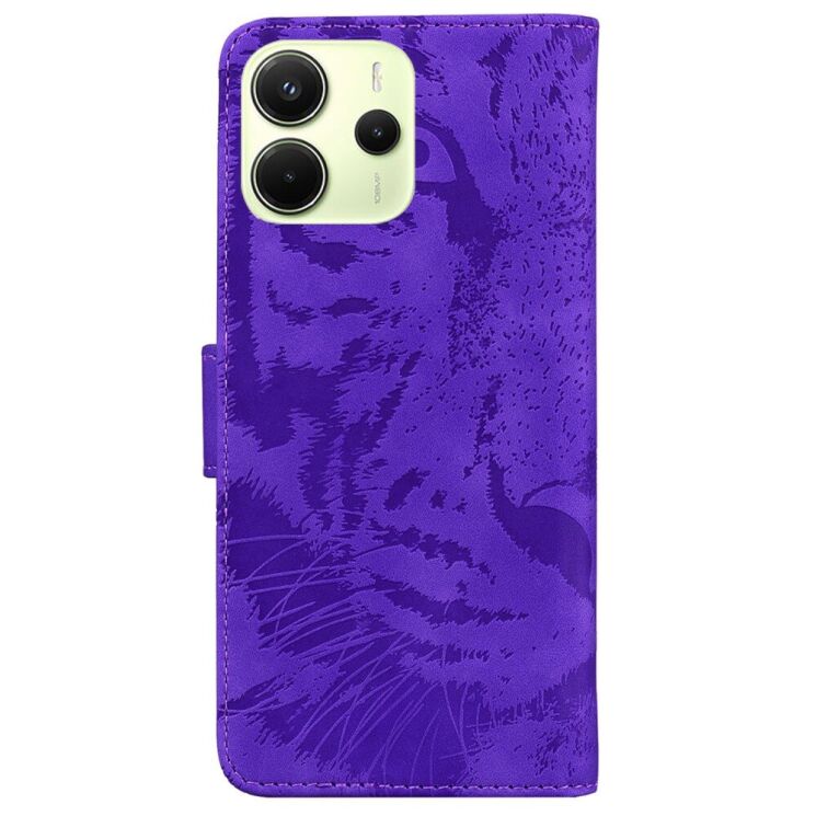 Чехол-книжка Deexe Tiger для Xiaomi Redmi Note 14 4G - Purple: фото 6 из 7