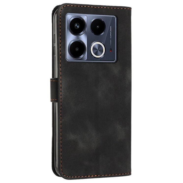 Чехол-книжка Deexe Triangle Series для Infinix Note 40 - Black: фото 3 из 13