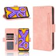 Чехол-книжка Deexe Wallet Stand для VIVO Y20 (V2027) / Y12s - Rose Gold (268417RG)