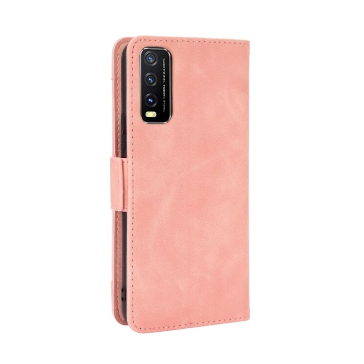 Чехол-книжка Deexe Wallet Stand для VIVO Y20 (V2027) / Y12s - Rose Gold: фото 6 из 12