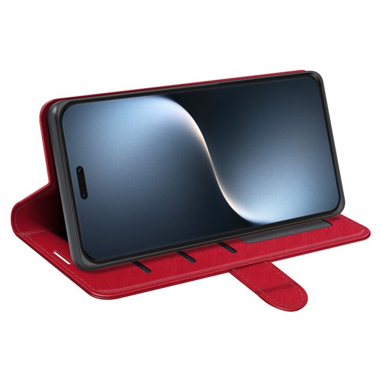 Чехол-книжка Deexe Wallet Style для Honor Magic 7 Pro - Red: фото 3 из 7