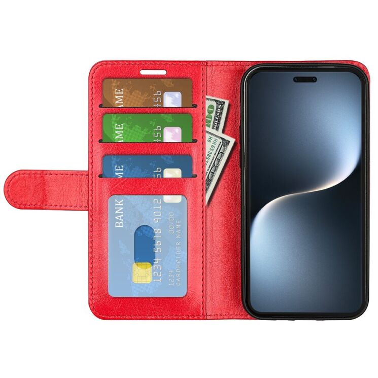 Чехол-книжка Deexe Wallet Style для Honor Magic 7 Pro - Red: фото 2 из 7
