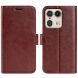 Чехол-книжка Deexe Wallet Style для Motorola Edge 50 Ultra - Brown (354014Z). Фото 1 из 7