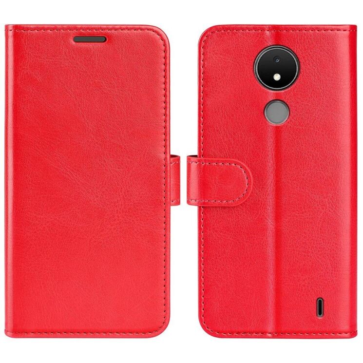 Чехол-книжка Deexe Wallet Style для Nokia C21 - Red: фото 1 из 7