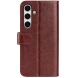 Чехол-книжка Deexe Wallet Style для Samsung Galaxy S24 FE (S721) - Brown (375110Z). Фото 5 из 9