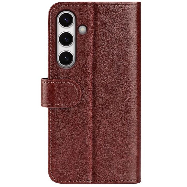 Чехол-книжка Deexe Wallet Style для Samsung Galaxy S24 FE (S721) - Brown: фото 5 из 9