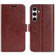 Чехол-книжка Deexe Wallet Style для Samsung Galaxy S24 FE (S721) - Brown (375110Z). Фото 1 из 9