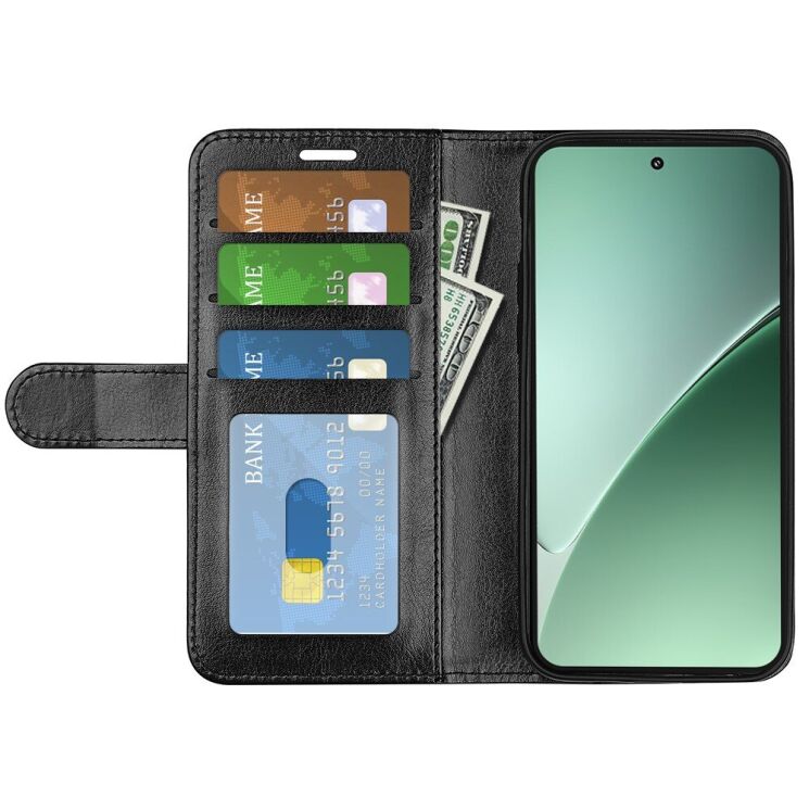 Чехол-книжка Deexe Wallet Style для Xiaomi 15 Pro - Black: фото 2 из 9