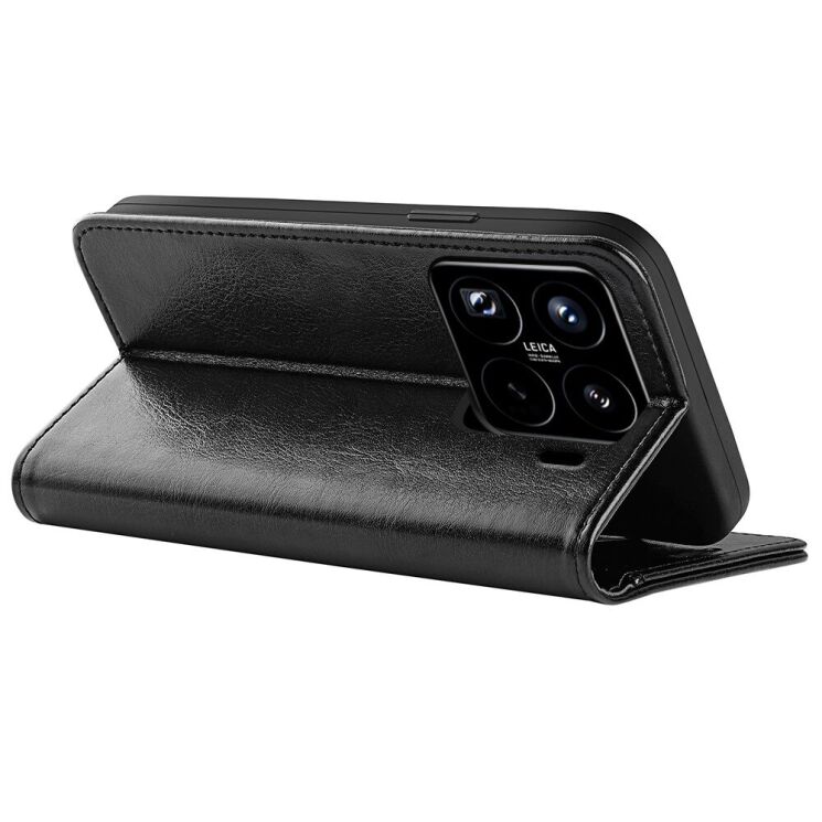 Чехол-книжка Deexe Wallet Style для Xiaomi 15 Pro - Black: фото 4 из 9