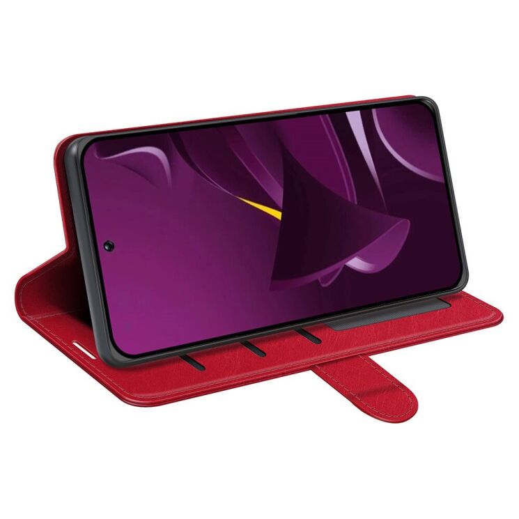 Чехол-книжка Deexe Wallet Style для Xiaomi Poco M7 Pro - Red: фото 3 из 6
