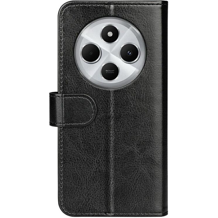 Чехол-книжка Deexe Wallet Style для Xiaomi Redmi 14C / Redmi A4 5G / Poco C75 - Black: фото 3 из 11