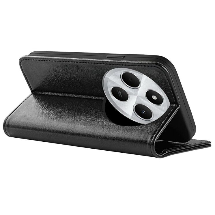 Чехол-книжка Deexe Wallet Style для Xiaomi Redmi 14C / Redmi A4 5G / Poco C75 - Black: фото 5 из 11