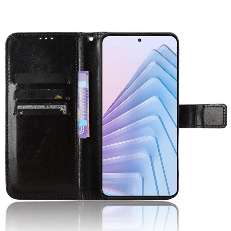 Чехол-книжка Deexe Wallet Style для Xiaomi Redmi Note 14 4G - Black: фото 3 из 6
