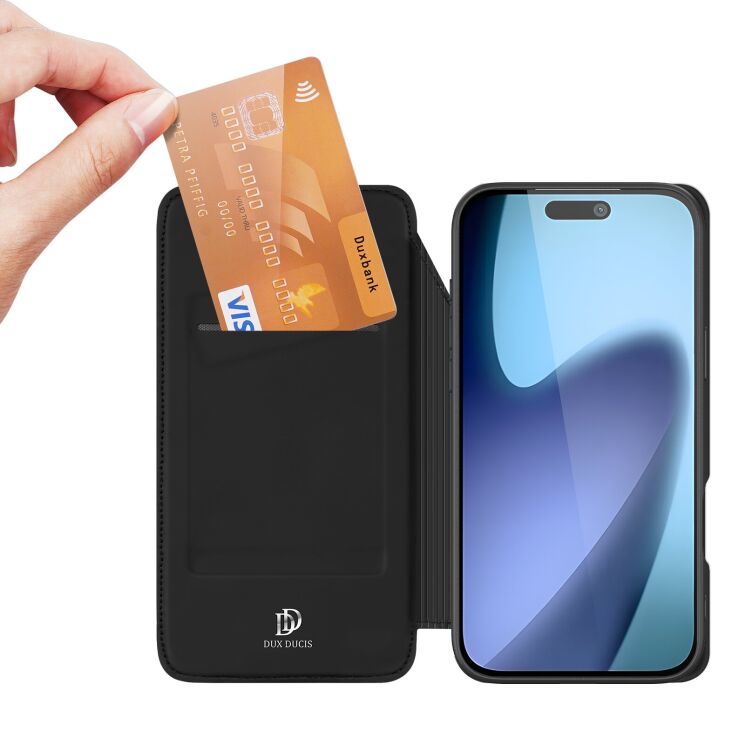 Чехол-книжка DUX DUCIS Skin Pro для Apple iPhone 17 Air - Black: фото 6 из 11