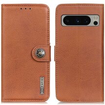 Чехол-книжка KHAZNEH Wallet Cover для Google Pixel 8 Pro - Brown: фото 1 из 9