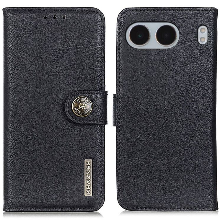 Чехол-книжка KHAZNEH Wallet Cover для OnePlus Nord 4 - Black: фото 1 из 8
