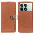 Чехол-книжка KHAZNEH Wallet Cover для Xiaomi Poco X6 Pro - Brown (345832Z)