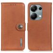 Чехол-книжка KHAZNEH Wallet Cover для Xiaomi Redmi Note 13 Pro 4G / Poco M6 Pro - Brown (345725Z)
