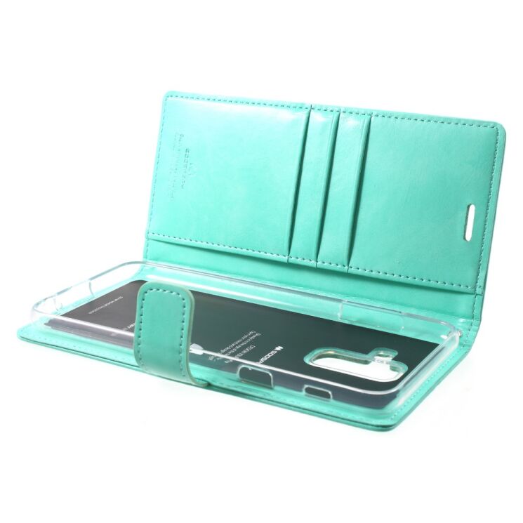 Чехол-книжка MERCURY Classic Wallet для Samsung Galaxy A6+ 2018 (A605) - Cyan: фото 6 из 6