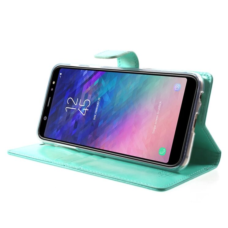 Чехол-книжка MERCURY Classic Wallet для Samsung Galaxy A6+ 2018 (A605) - Cyan: фото 4 из 6