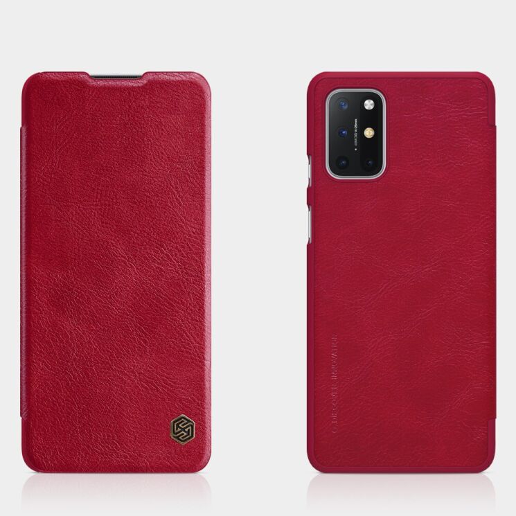 Чехол-книжка NILLKIN Qin Series для OnePlus 8T - Red: фото 5 из 18